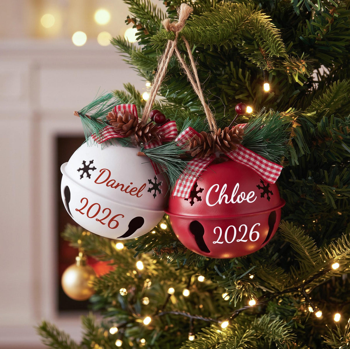 Personalized Custom Keepsake Jingle Bell Ornament