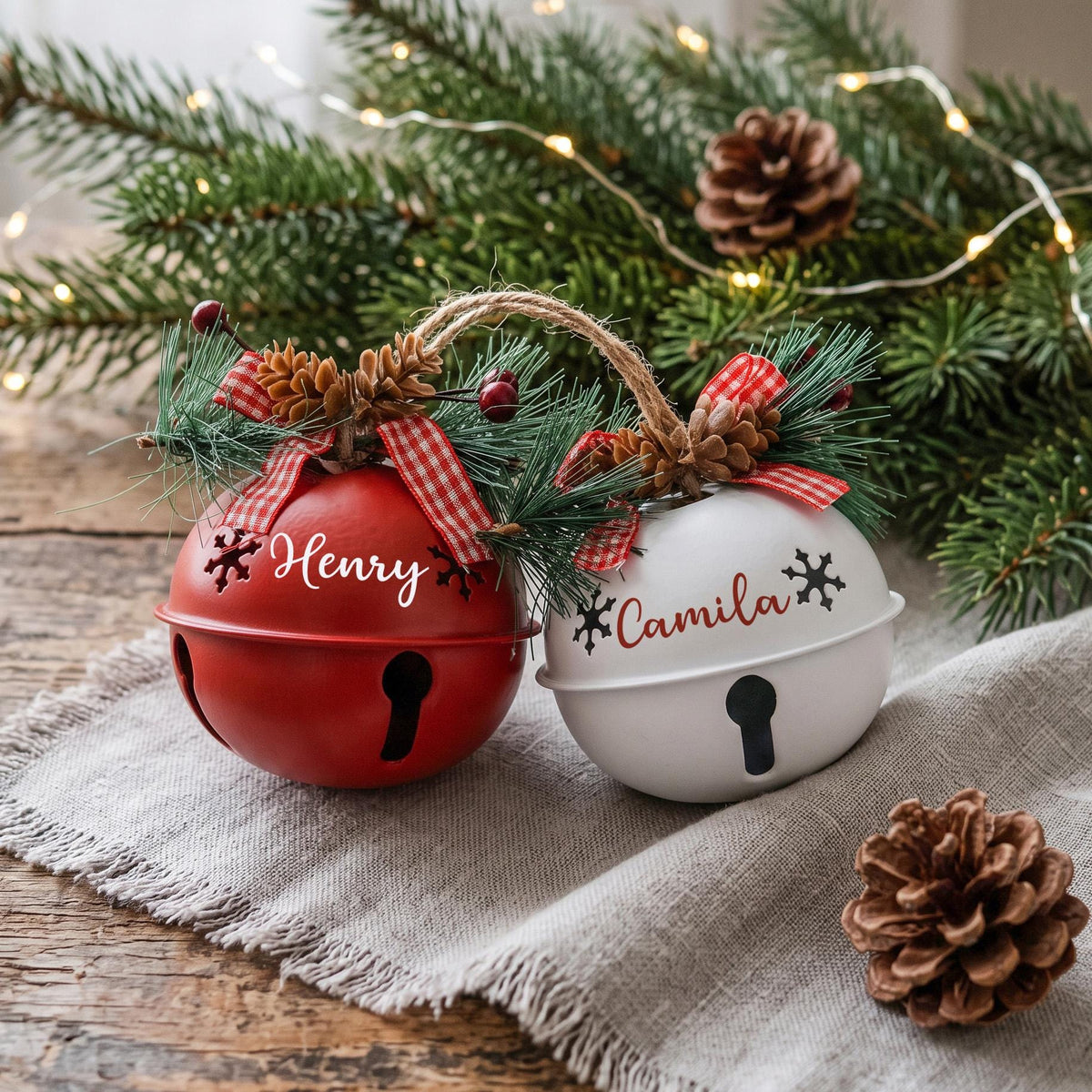 Personalized Jingle Bell Family Christmas Ornament