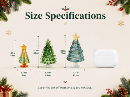 Hand-Blown Glass Tabletop Christmas Tree Decor