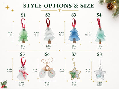 Handcrafted Sea Glass Tree Coastal Ornament