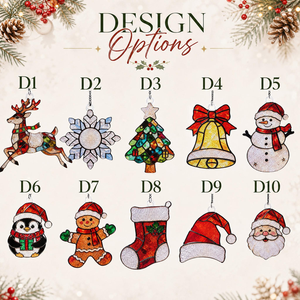 Personalized Glass Keepsake Family Christmas Ornament