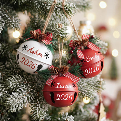 Personalized Custom Keepsake Jingle Bell Ornament