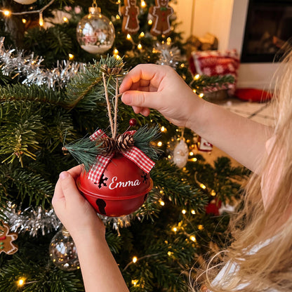 Personalized Custom Keepsake Jingle Bell Ornament