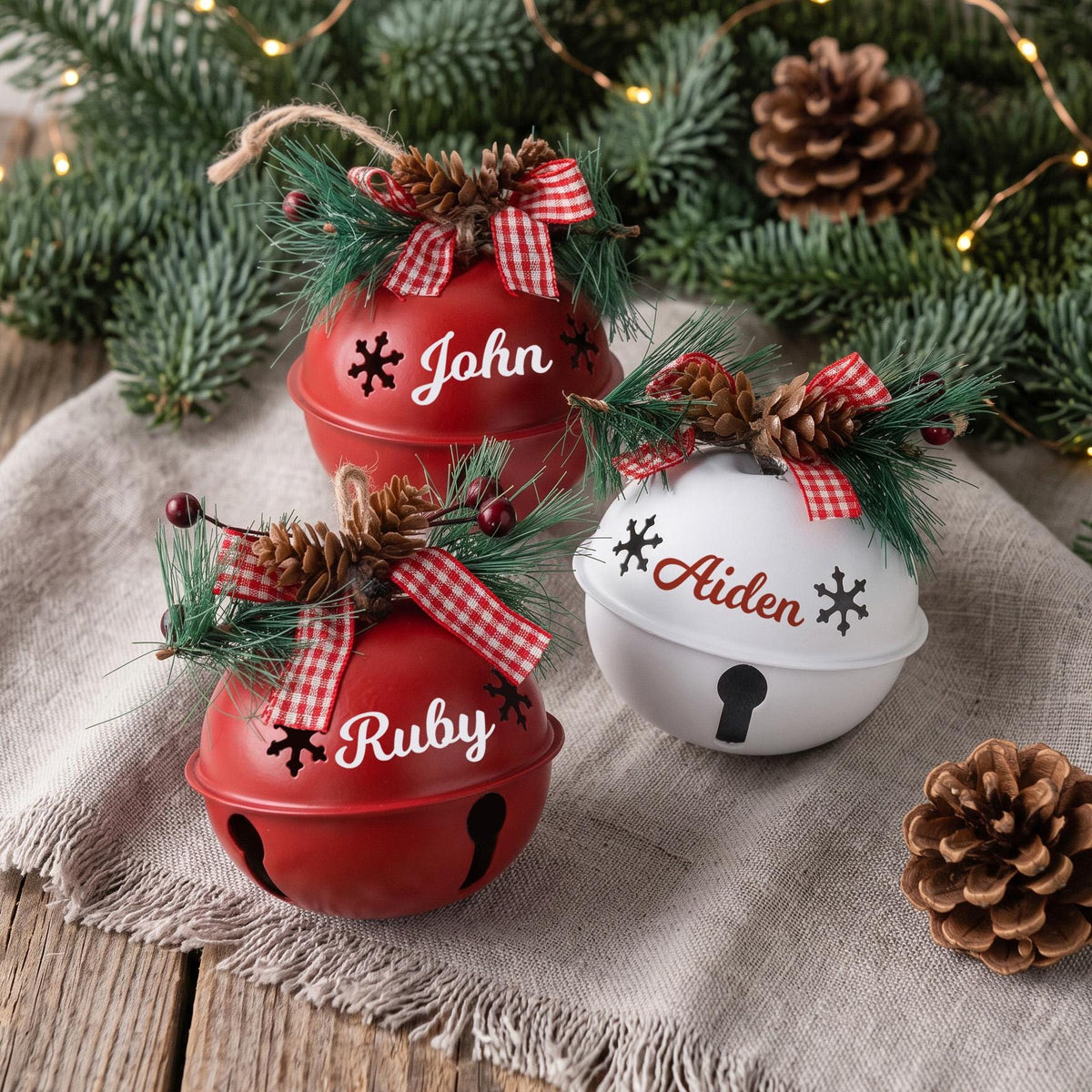 Personalized Jingle Bell Family Christmas Ornament