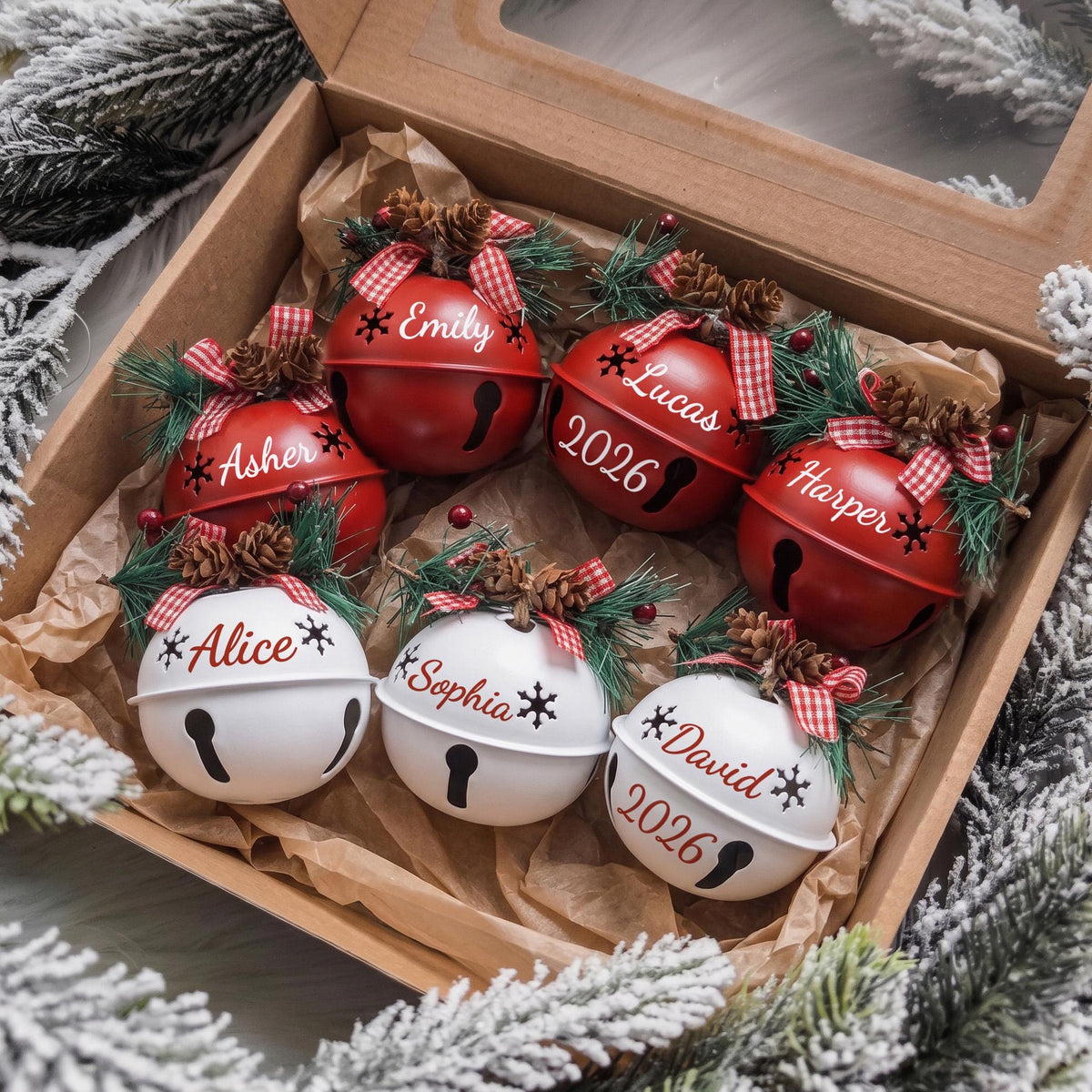 Personalized Jingle Bell Family Christmas Ornament