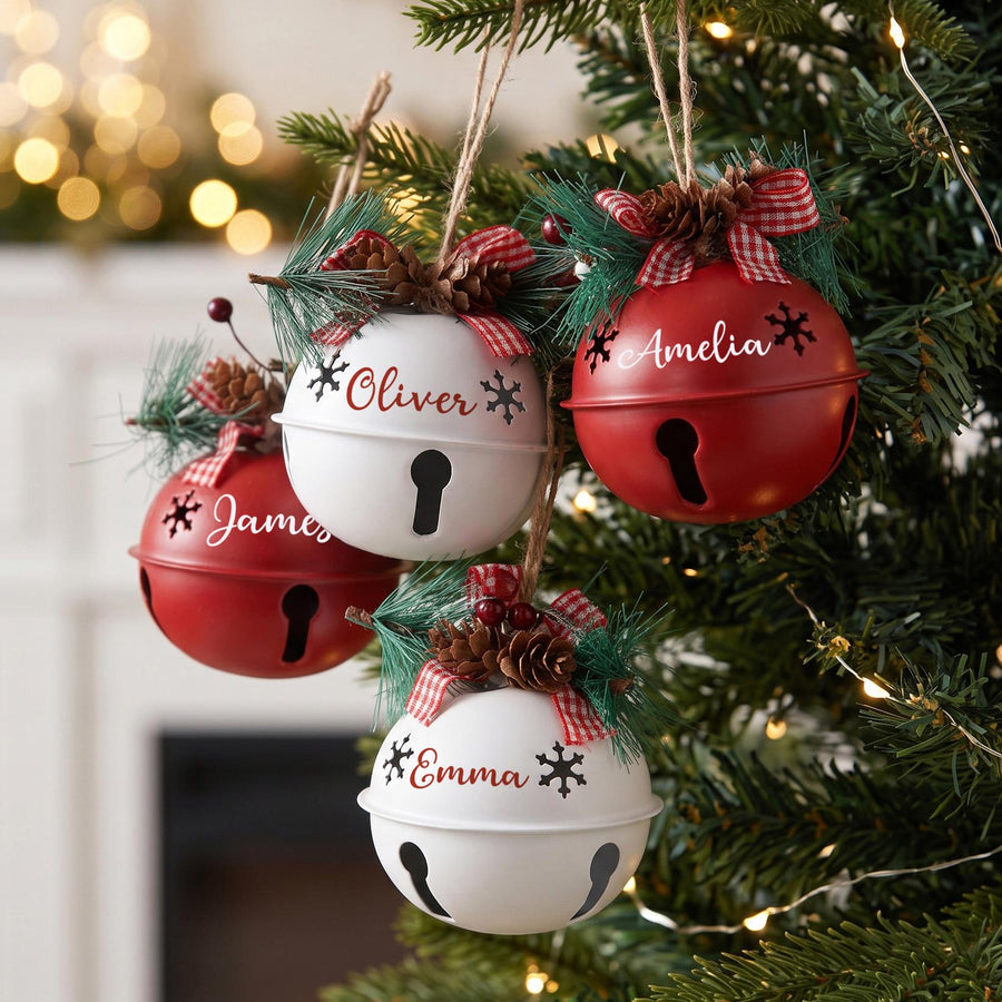 Personalized Custom Keepsake Jingle Bell Ornament